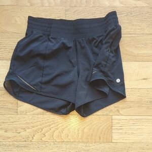 lululemon athletica Black Run/Training Athletic Shorts